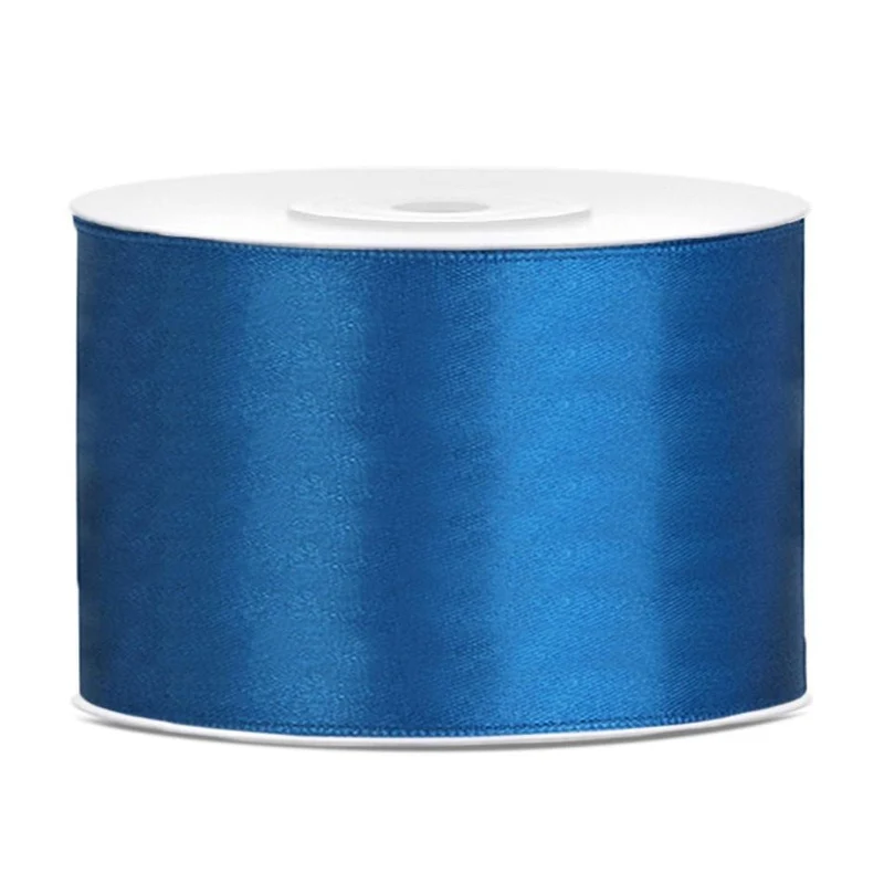 Satinband Dunkelblau extra breit 25m
