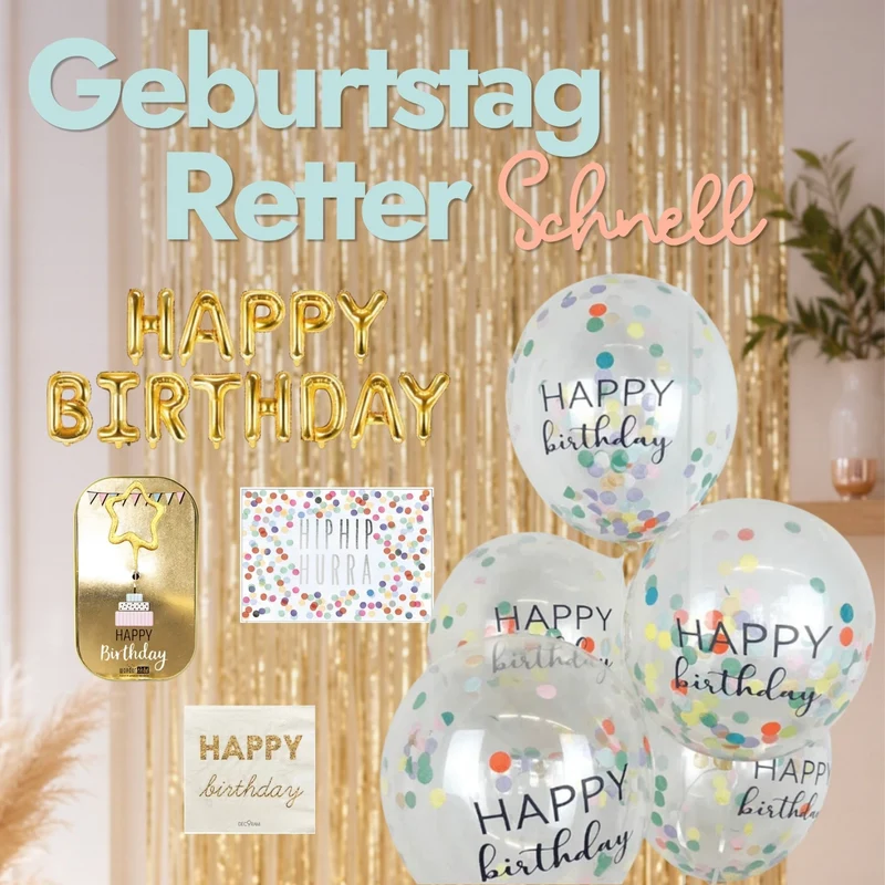 Geburtstag Retter Set