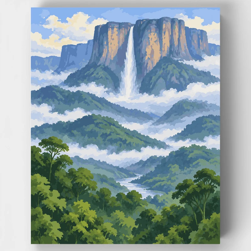 Angel Falls Mist - Paint by Numbers Kit