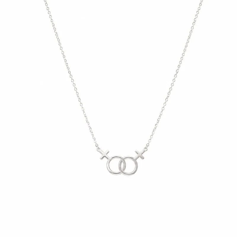 Silver Sister Necklace