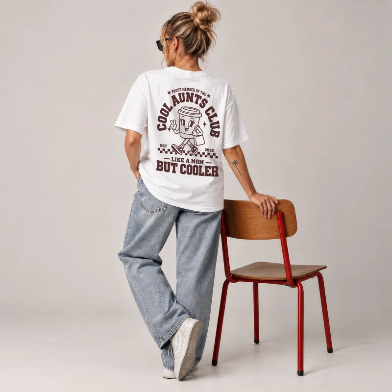 Cool Aunts Club Shirt Tante - Schwangerschaft verkünden - Du wirst Tante T-Shirt personalisiert - Baby Geschenk zur Geburt für Eltern