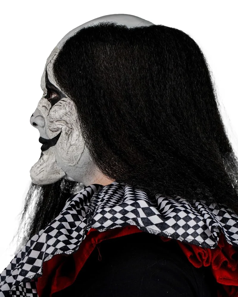 Bösartiger Clown Latex Applikation 2-teilig