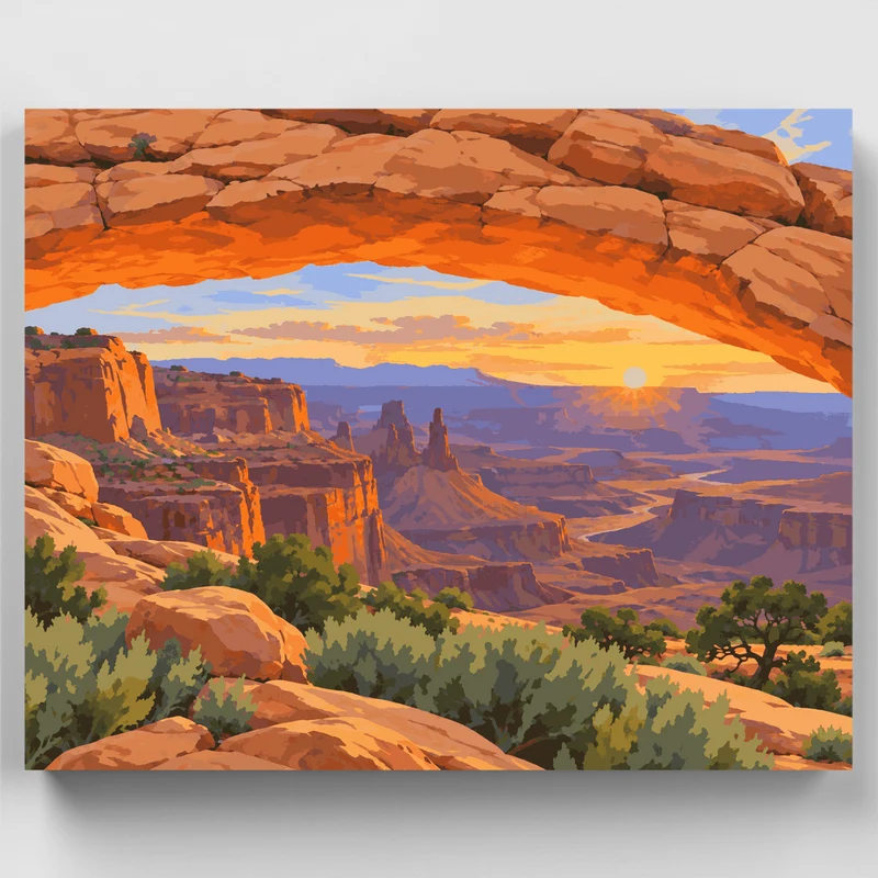 Mesa Arch Sunrise - Paint by Numbers Kit