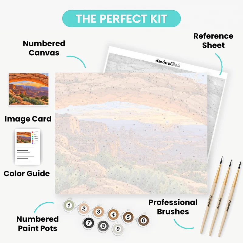 Mesa Arch Sunrise - Paint by Numbers Kit