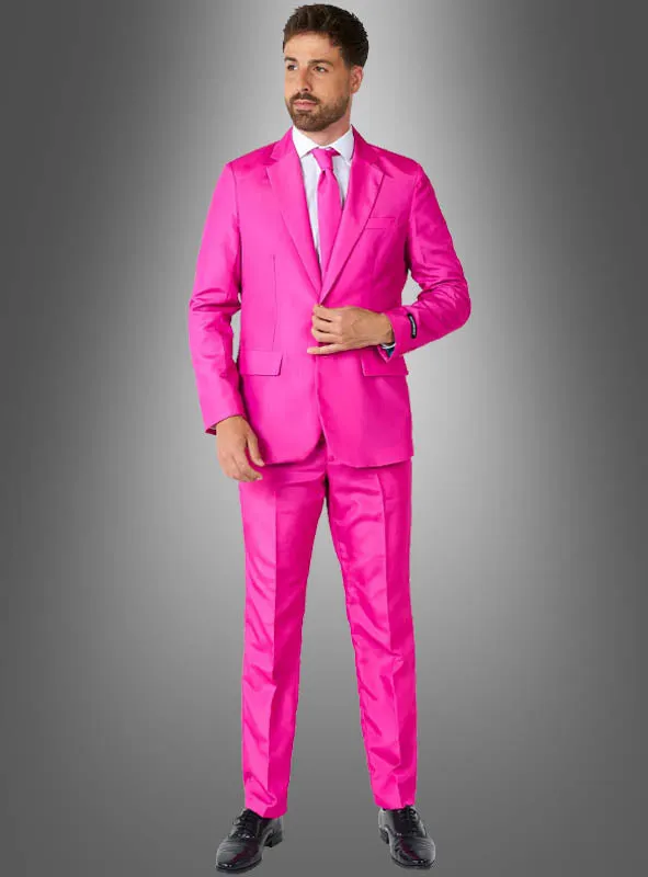 Pinker Anzug mit Krawatte Suitmeister