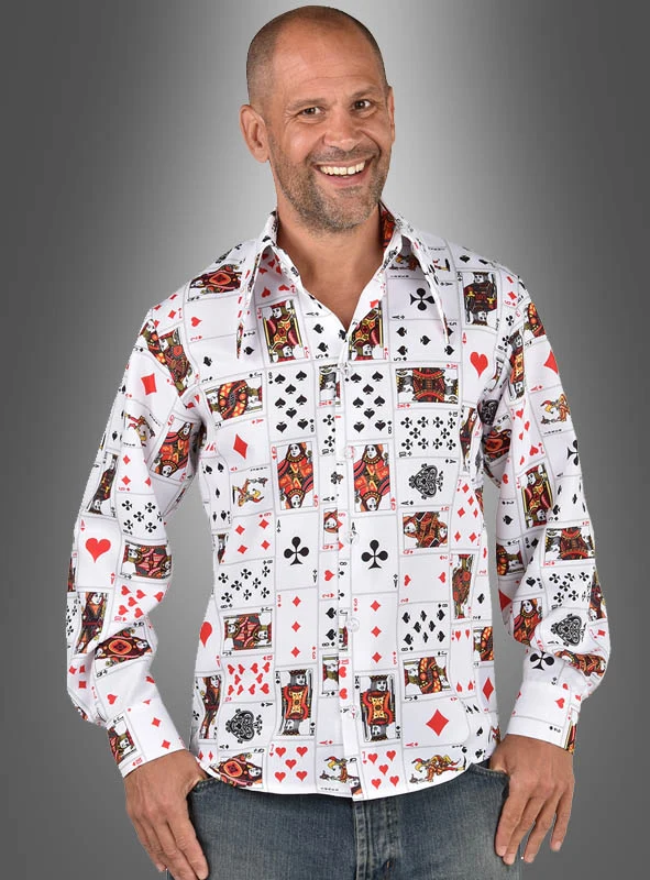 Casino Hemd Kartenspiel Herren
