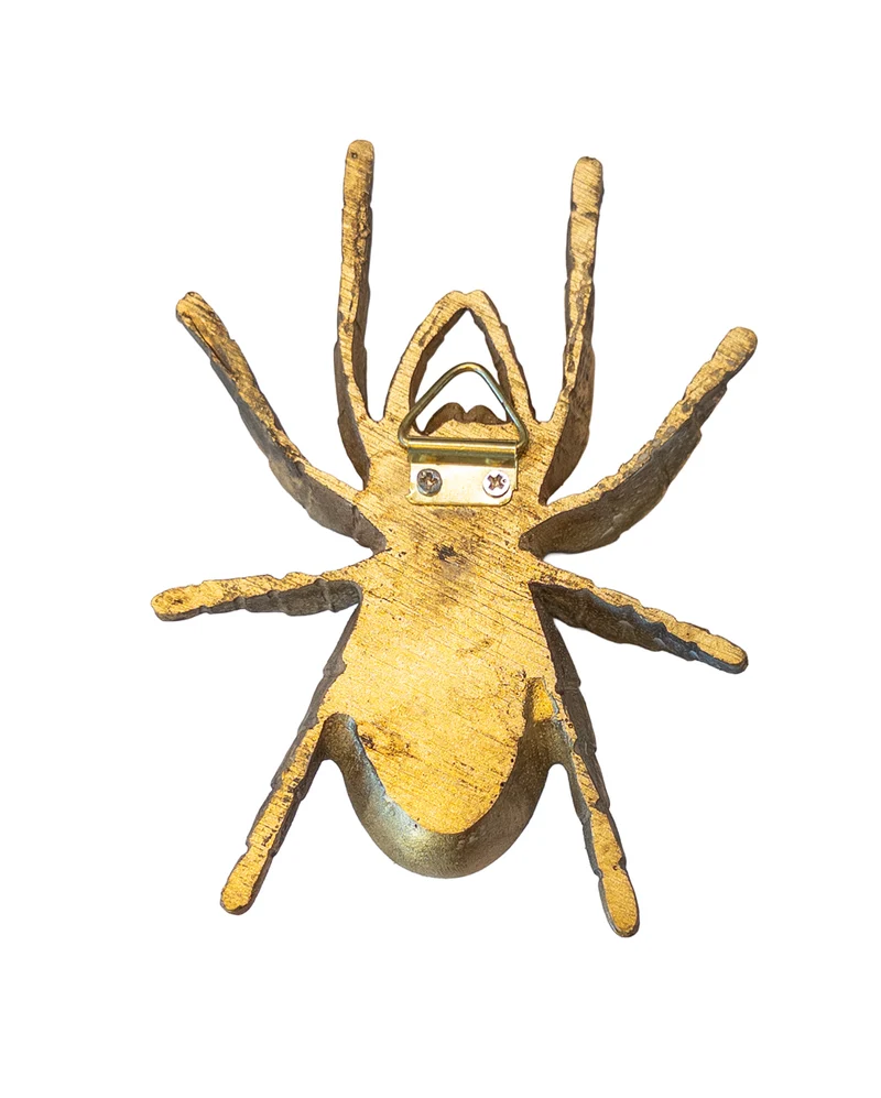 Goldene Tarantel als Deko Spinne 12cm