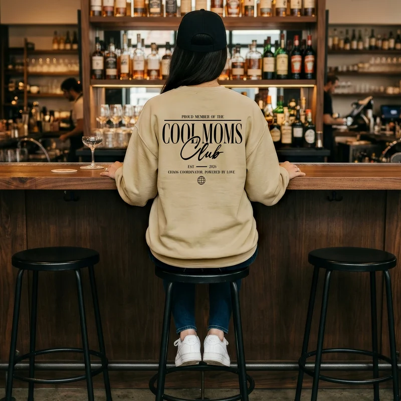 Cool Moms Club Sweatshirt personalisierter Mama Pullover