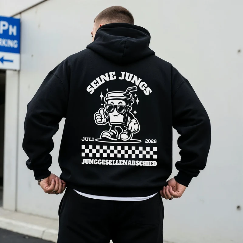 Bräutigam und Seine Jungs JGA Shirt Männer - Sweatshirts & Hoodies Personalisiert für Junggesellenabschied