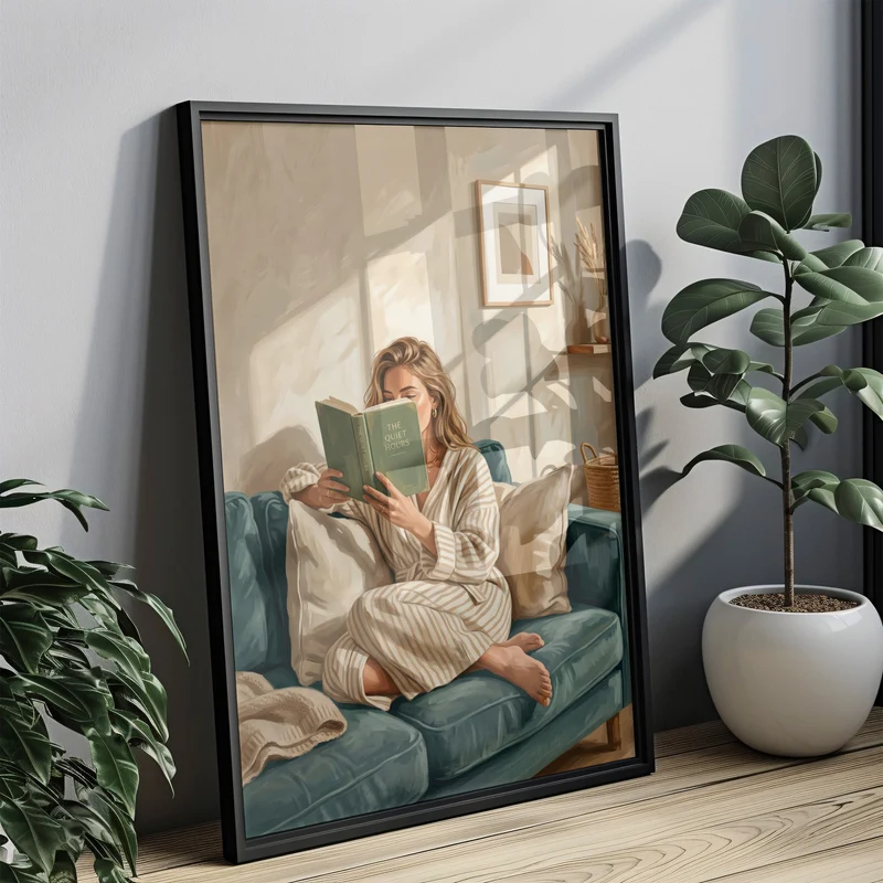 The Quiet Hours Poster - Contemporary Deko für deine Leseecke