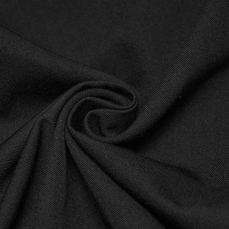 Gothic-Applikationen-besetzte schmal geschnittene Herrenhose für Herren