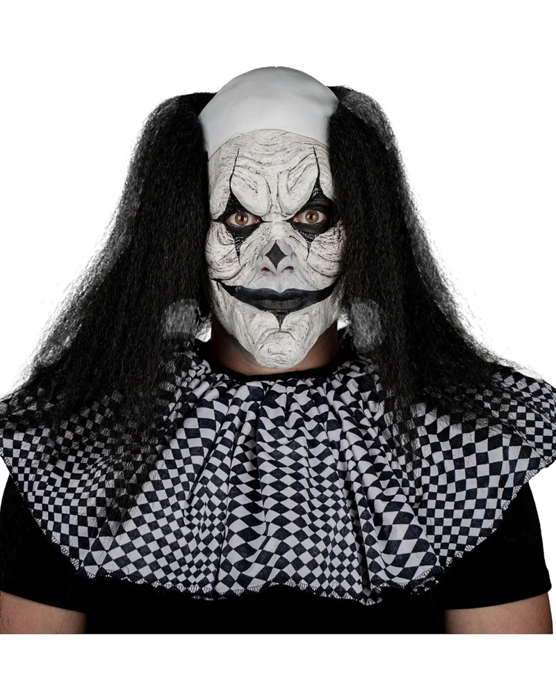 Bösartiger Clown Latex Applikation 2-teilig