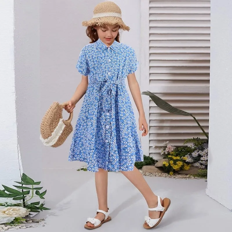 Blumiges Blusenkleid