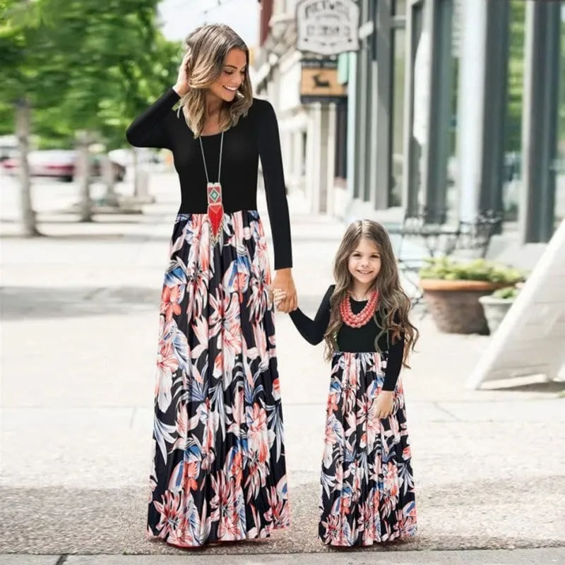 Blumenkleid Mutter/Tochter