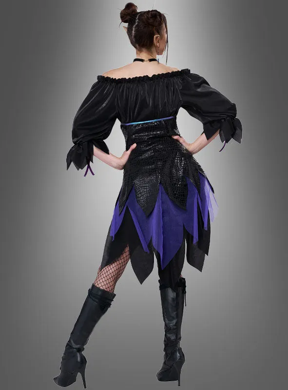 Düstere Gothic Elfe Damenkostüm
