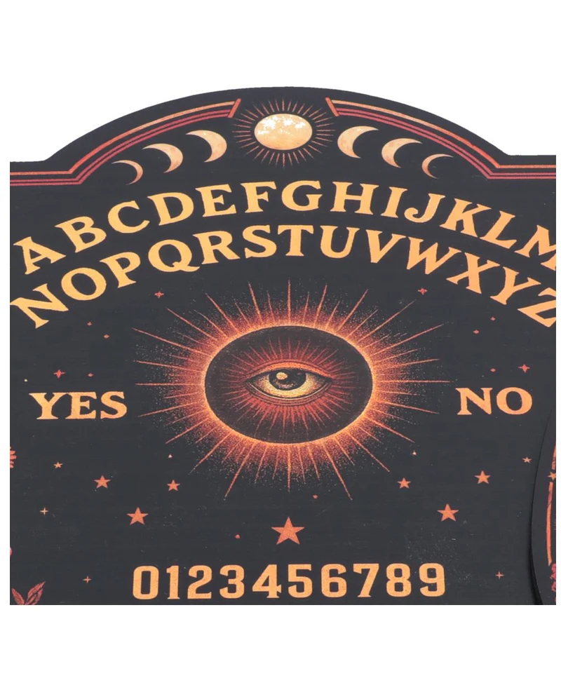 Geheimnisvolles Ouija-Geisterbrett mit Skelett- & Pflanzenmotiv