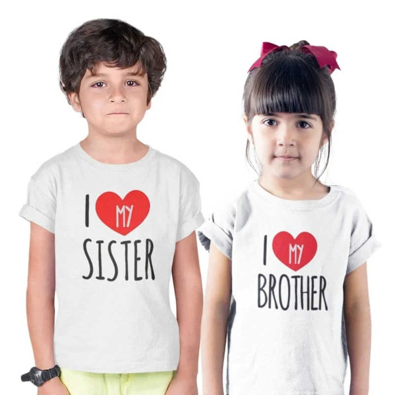 I Love My Sister / Brother T-Shirt