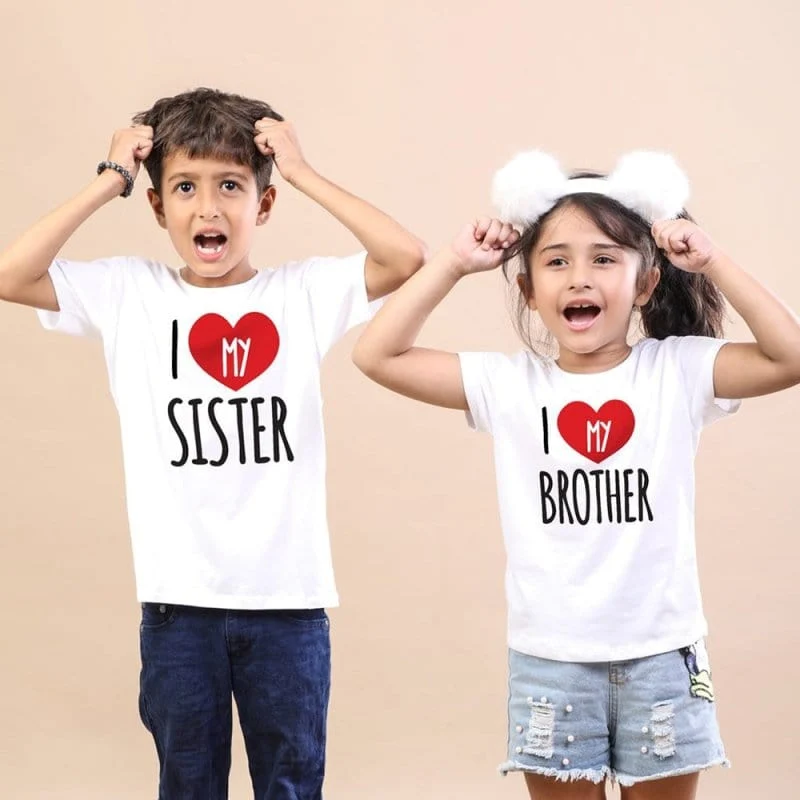 I Love My Sister / Brother T-Shirt