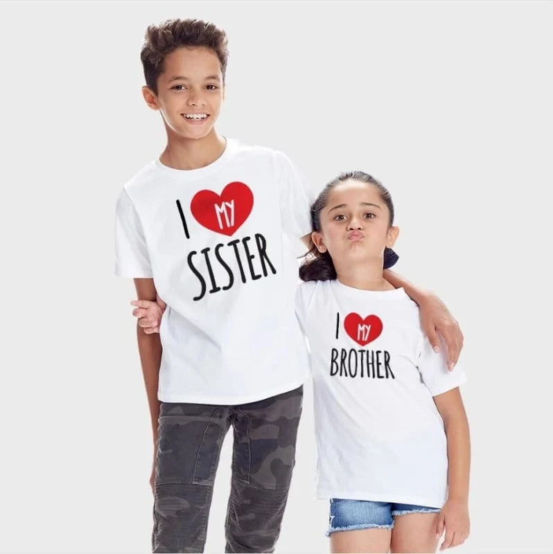 I Love My Sister / Brother T-Shirt