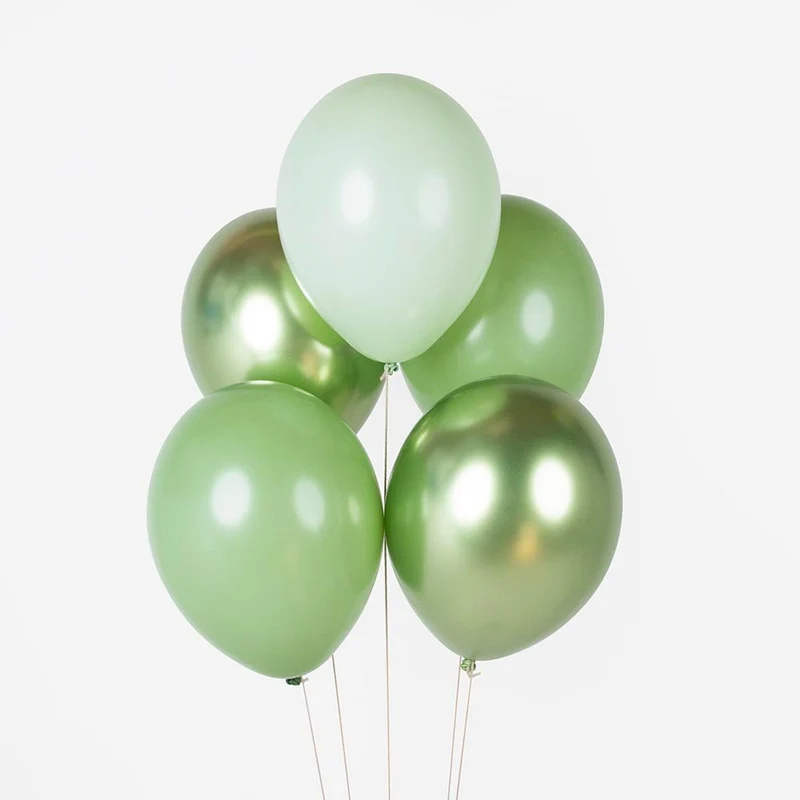 Luftballon Ø 30cm Grün Olive Mix 10 Stk.