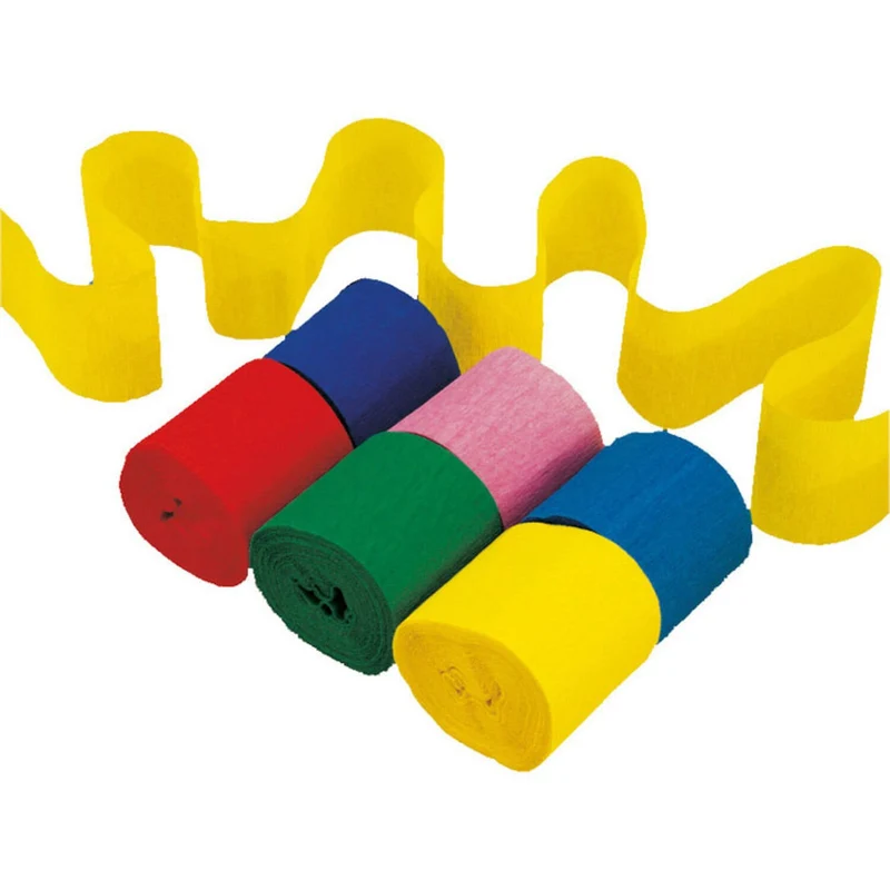 Kreppbänder Bunt 6 Stk.