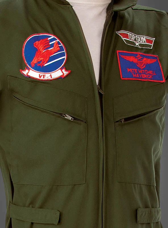 Top Gun Pilot mit Namenschild