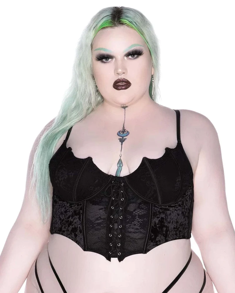 Fledermaus Spitzen Bustier KILLSTAR