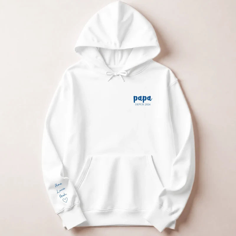 Pull personnalisé papa - Prénoms enfants
