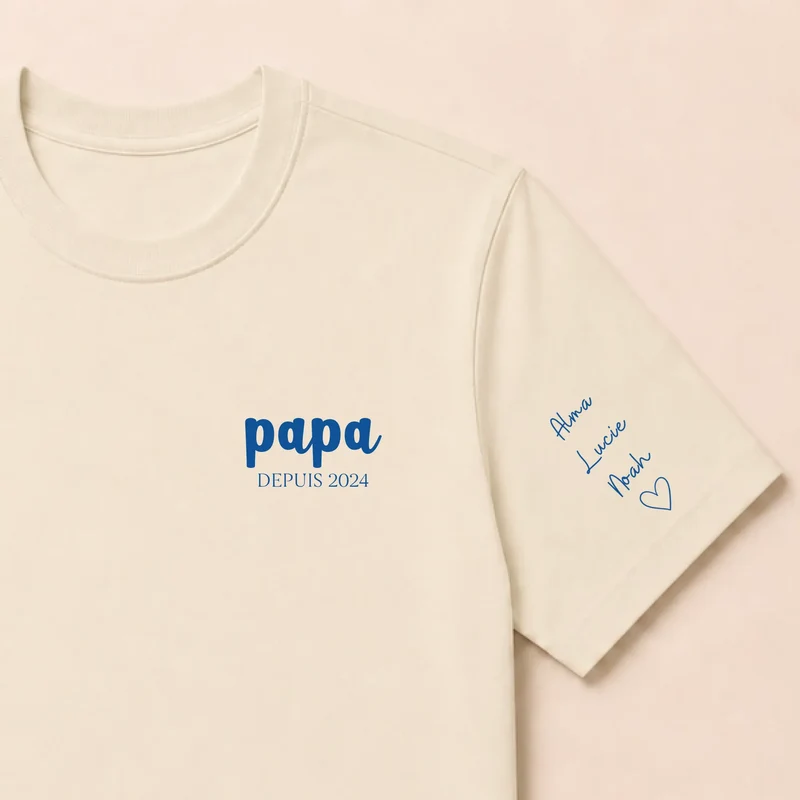 Pull personnalisé papa - Prénoms enfants