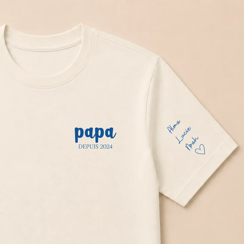 Pull personnalisé papa - Prénoms enfants
