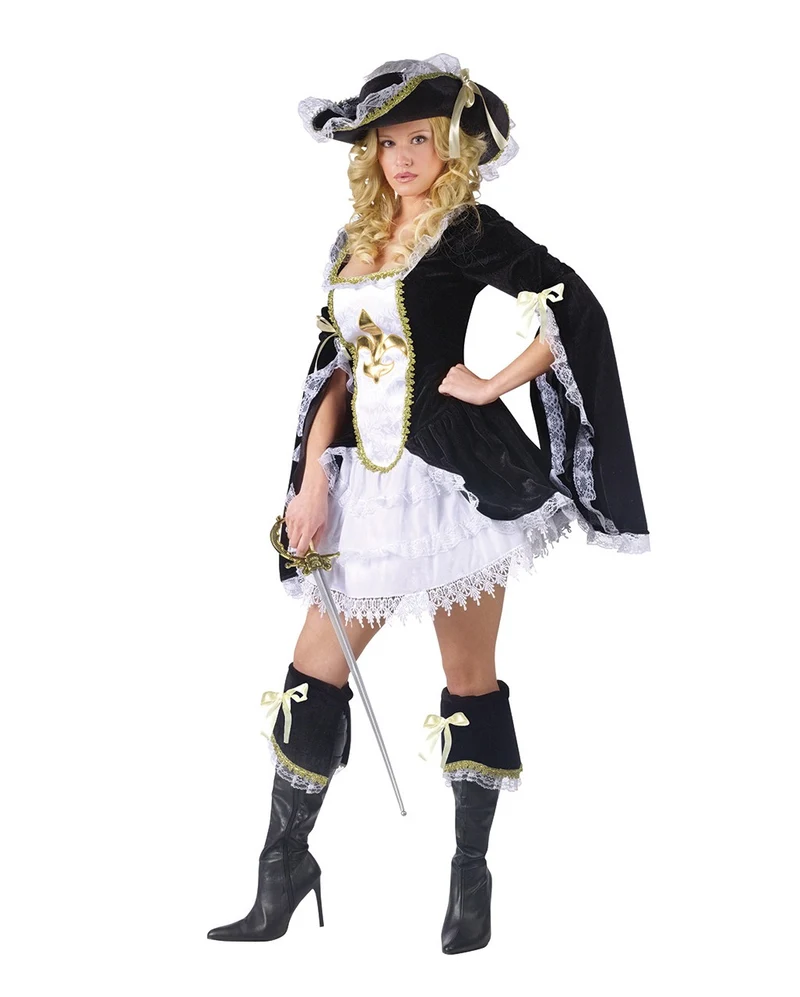 Sexy Musketier Frauenkostüm