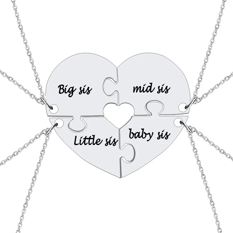 Big Sis Middle Sis Little Sis Necklace