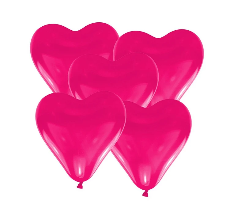 Herzballon Ø 30cm Pink 10 Stk.