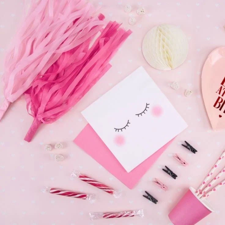 Tasseln Rosa Pink Créme 12 Stk.