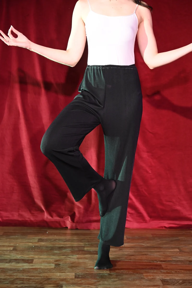Hose - Schwarze Stoffhose - W276
