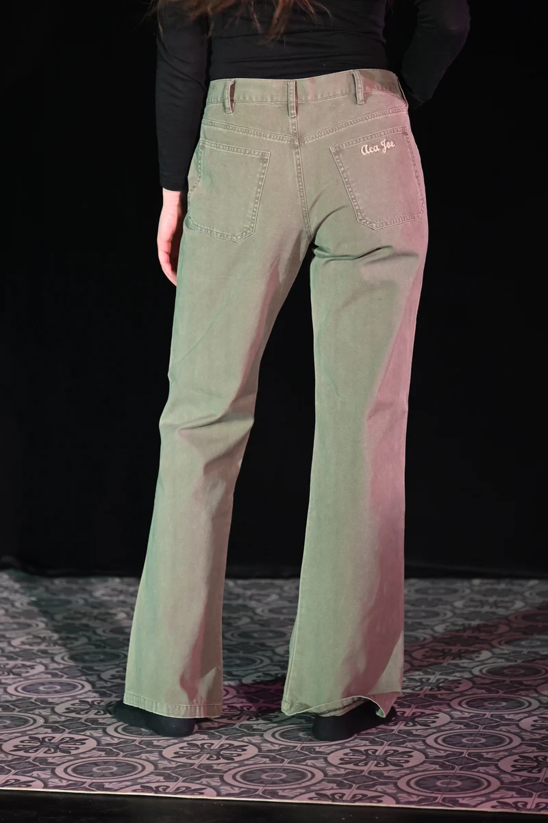 Hose - Khakifarbene Canvashose - W271