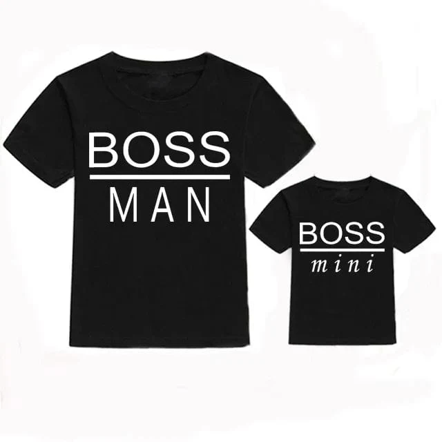 Papa Boss und Mini Boss T-Shirt