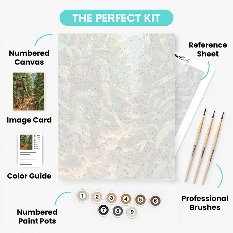 Ranger on the Muddy Trail - Paint by Numbers Kit