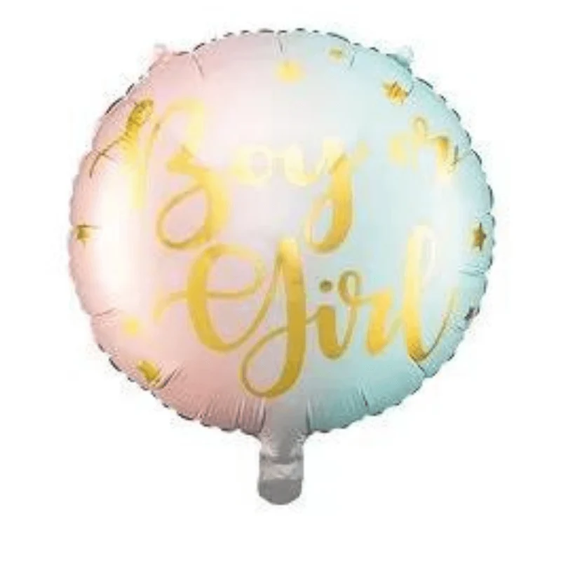 Heliumballon-Geschenk "Boy or Girl?" Gender Reveal