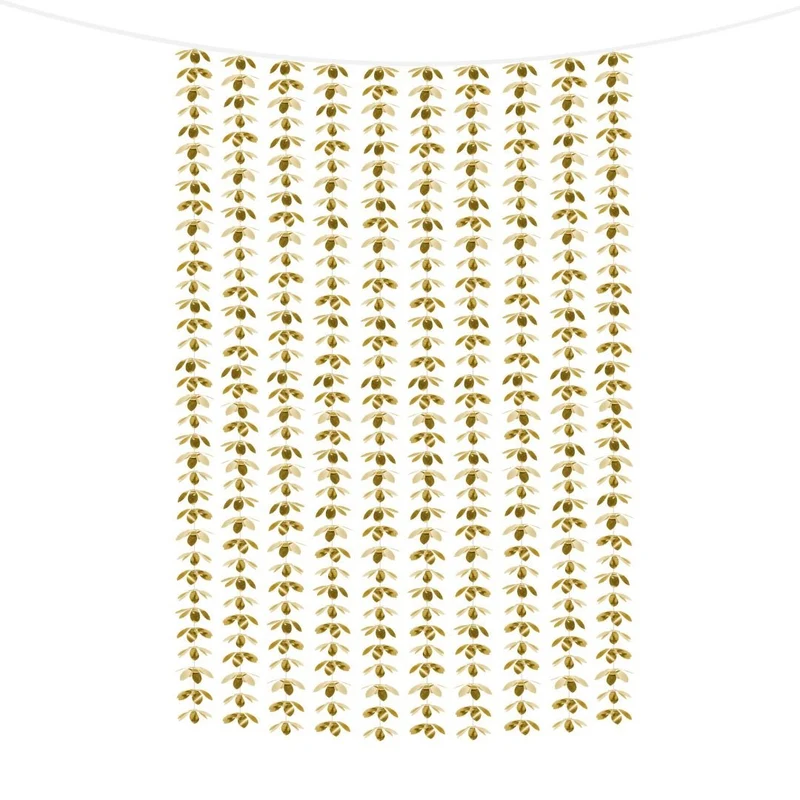 Partyvorhang Blüten Gold