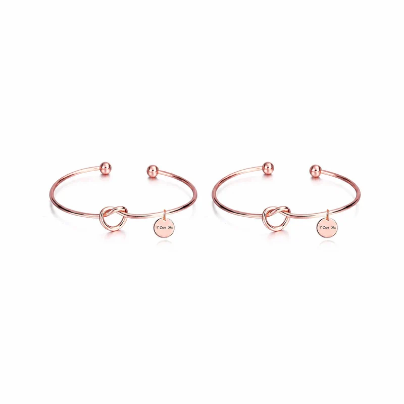 Schwestern Armband Rosegold