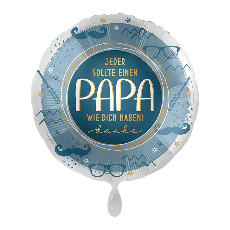 Heliumballon-Geschenk "Jeder sollte einen Papa wie dich haben" Rund