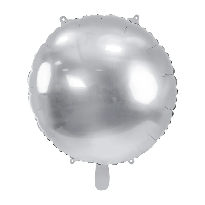 Rund-Folienballon Silber