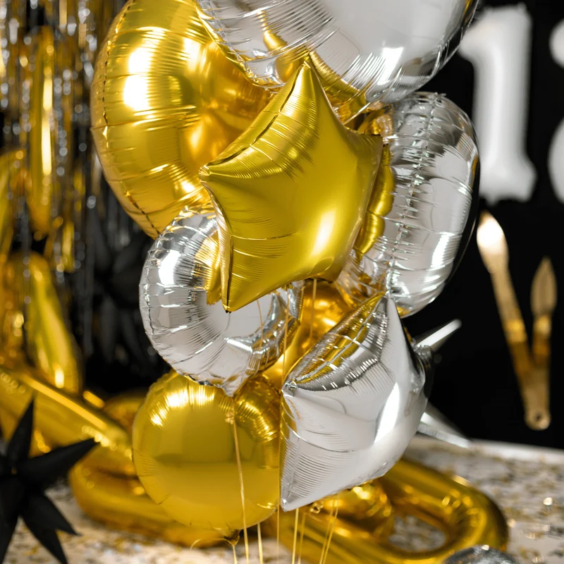 Rund-Folienballon Silber
