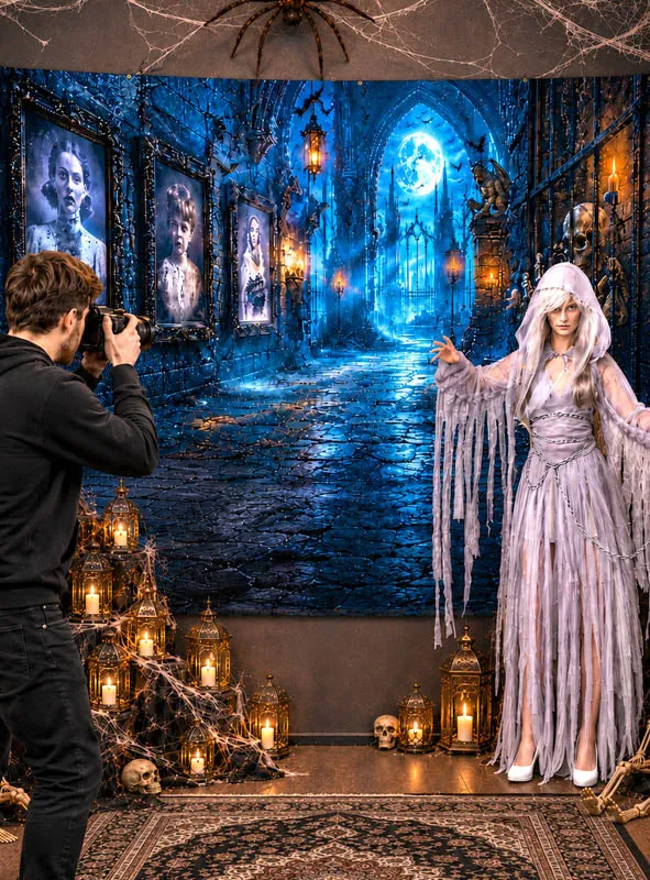 Gruselige Ahnengallerie Fotohintergrund XXXL