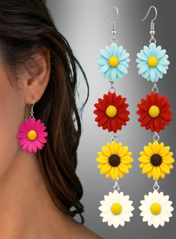 Blumen Ohrringe Flower Power
