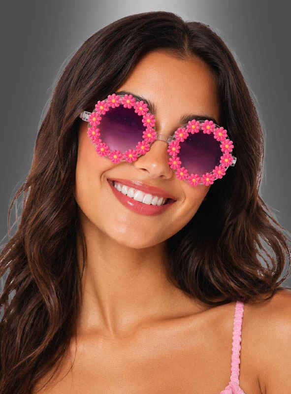 Hippie Blumen Sonnenbrille