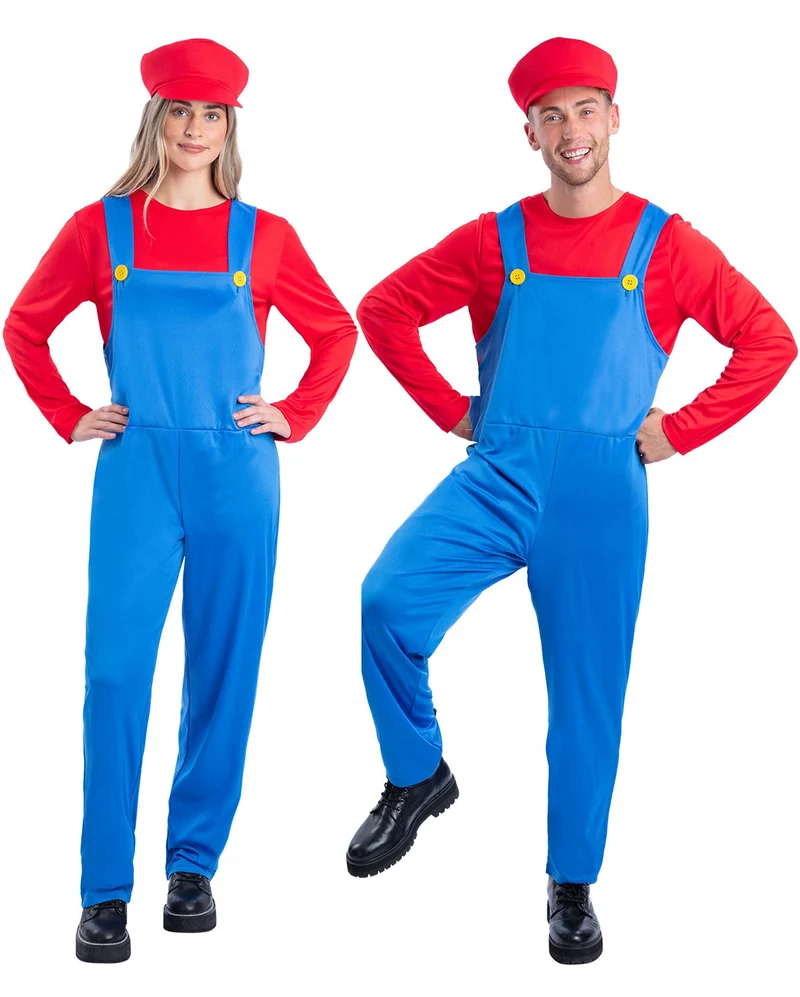 Klempner Kostüm Unisex Rot