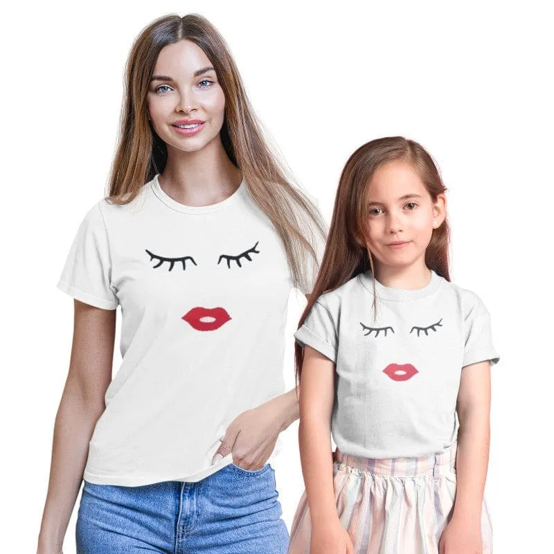 Wimpern T-Shirt Frau