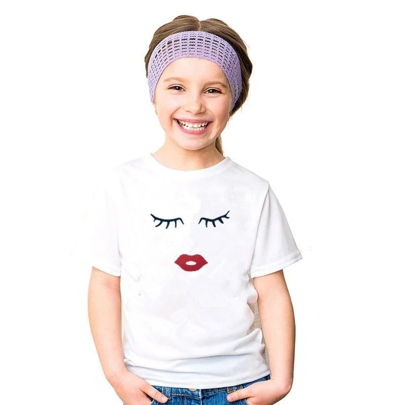 Wimpern T-Shirt Frau